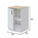 Cocina Esquinera Kit Blanca Kira MOMI 160+160 Cm