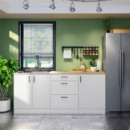 Cocina Esquinera Kit Blanca Kira MOMI 220+220 Cm