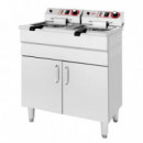 Freidora Industrial Electrica Doble LARRYHOUSE 16+16 Litros