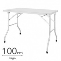 Mesa de Trabajo Inox Plegable LARRYHOUSE 100X60X80 Cm