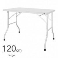 Mesa de Trabajo Inox Plegable LARRYHOUSE 120X60X80 Cm