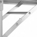 Mesa de Trabajo Inox Plegable LARRYHOUSE 160X60X80 Cm