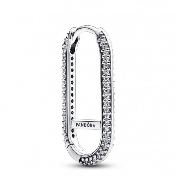 PANDORA Pendiente Link en Plata de Ley en Pavé 292796C01