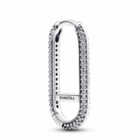 PANDORA Pendiente Link en Plata de Ley en Pavé 292796C01