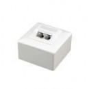 GEMBIRD Roseta de Superficie 2 XRJ45 CAT6E