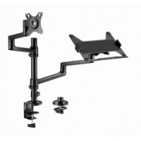 GEMBIRD Soporte Brazo de Monitor y Bandeja de Portatil MA-DA-04