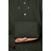 Neceseres Neceser RAINS Impermeable Wash Bag Small Green