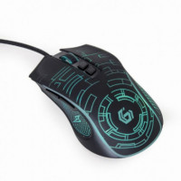 GEMBIRD Raton Gaming Cableado USB Led Negro