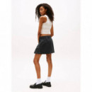 Tjw Crop Stripe Tank Oatmeal Htr / Strip  TOMMY JEANS