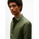 Tjm Original Stretch Shirt Pewter Green  TOMMY JEANS