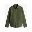 Tjm Original Stretch Shirt Pewter Green  TOMMY JEANS