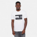 Tjm Reg Photo Flag Ss Tee Ecru  TOMMY JEANS