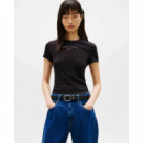 Tjw Slim Bling Linear Tee Ext Black  TOMMY JEANS
