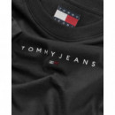Tjw Slim Bling Linear Tee Ext Black  TOMMY JEANS