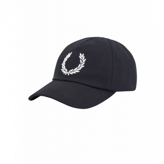 Gorros y Gorras Gorra FRED PERRY Lona Logotipo Negro