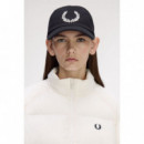 Gorros y Gorras Gorra FRED PERRY Lona Logotipo Negro