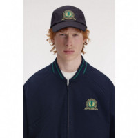 Gorros y Gorras Gorra FRED PERRY Cinco Paneles Tenis Azul Marino