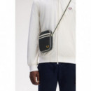 Bolsa Bolso FRED PERRY Bandolera Pequeña Verde Noche