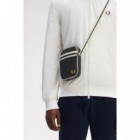 Bolsa Bolso FRED PERRY Bandolera Pequeña Verde Noche