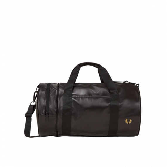 Bolsa Bolso FRED PERRY de Deporte Tonal Negro / Dorado