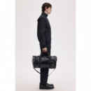 Bolsa Bolso FRED PERRY de Deporte Tonal Negro / Dorado