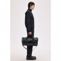 Bolsa Bolso FRED PERRY de Deporte Tonal Negro / Dorado