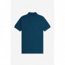 Polos Polo FRED PERRY M6000 Azul Petróleo