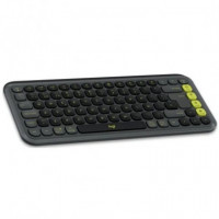 Teclado + Raton LOGITECH Pop Icon Wireless Black/green