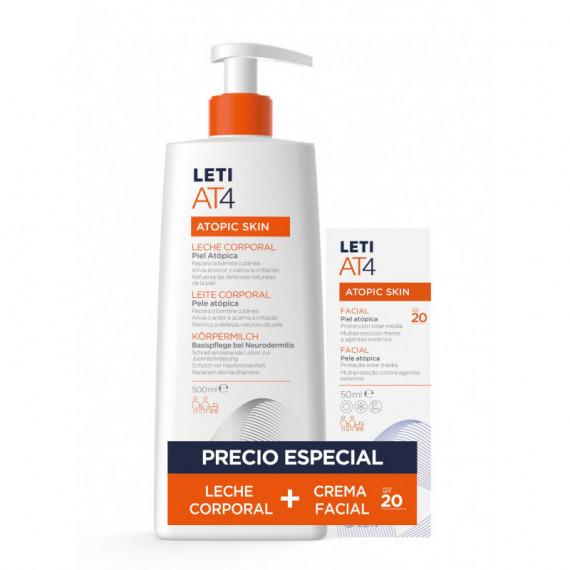 LETI AT4 LECHE CORP 500+FACIAL SPF20 50ML