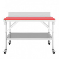 Mesa de Trabajo Inox con Placa de Corte LARRYHOUSE 100X60X80 Cm