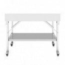 Mesa de Trabajo Inox con Placa de Corte LARRYHOUSE 100X60X80 Cm