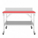 Mesa de Trabajo Inox con Placa de Corte LARRYHOUSE 150X60X80 Cm