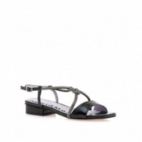 MARIA MARE Sandalia Plana Negra Casit 68523-C55231