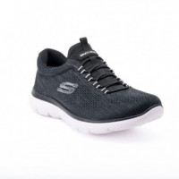 SKECHERS Summits Fun Flare Black/white
