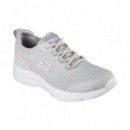 SKECHERS Dynamight 2.0 Daytime Stride Lt. Grey/pink