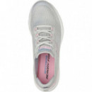 SKECHERS Dynamight 2.0 Daytime Stride Lt. Grey/pink