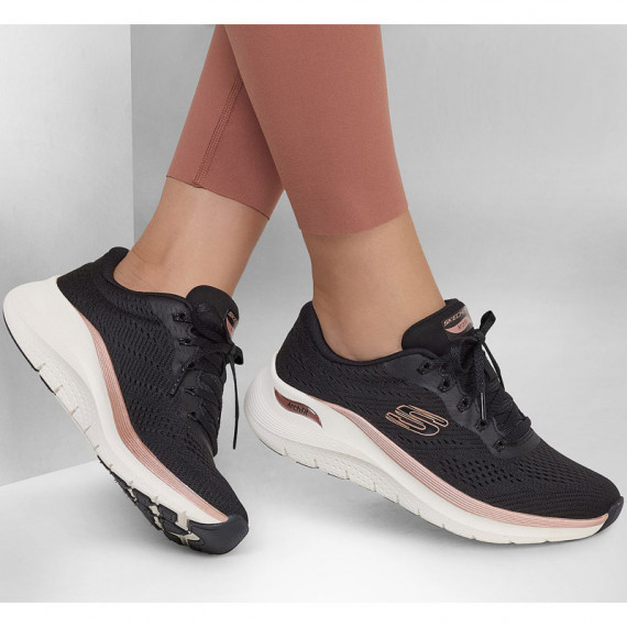 SKECHERS Arch Fit 2.0 Glow The Distance Black/rose Gold