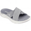 SKECHERS Go Walk Flex Sandal Impressed Gray