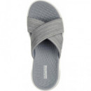 SKECHERS Go Walk Flex Sandal Impressed Gray