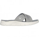 SKECHERS Go Walk Flex Sandal Impressed Gray