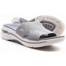 SKECHERS Arch Fit Go Walk Sandal Joyful Gray