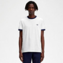 Camiseta Ringer con Cinta  FRED PERRY