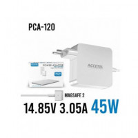 ACCETEL Cargador Compatible Appel Macbook 45W T 14.85V 3.05A PCA-120