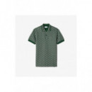 Polos Polo LACOSTE Monogram Jacquard para Hombre