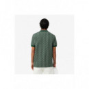 Polos Polo LACOSTE Monogram Jacquard para Hombre