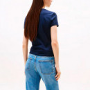 Camiseta de Punto con Logo y Corte Slim  TOMMY HILFIGER