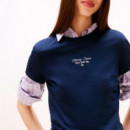 Camiseta de Punto con Logo y Corte Slim  TOMMY HILFIGER