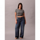 Short Sleeve Top Seamless Emblem Pale Li  CALVIN KLEIN
