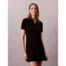 Ss Aop Jacquard Mini Dress Black  CALVIN KLEIN