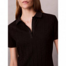 Ss Aop Jacquard Mini Dress Black  CALVIN KLEIN